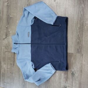 Columbia Jacket Mount Grant Fleece Full Zip Blue Two Tone Sz XL